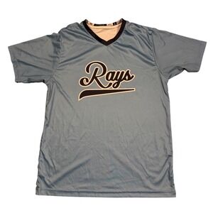 Champro Tampa Bay Rays Style VNeck Jersey Adult Large Blue J-MSV1 Baseball Shirt